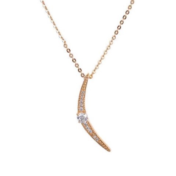 Dainty moon necklace - Picture 1 of 2